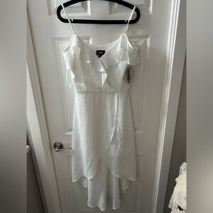 New! Off White Hi-Low Dress Size Large